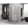 Mexen Exo-3S 3-falú nyitható zuhanykabin 130 x 80 cm, átlátszó, arany - 819-130-080-50-00-3S
