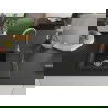Mexen Enzo chiuvetă de granit cu 1 cuvă, cu scurgere scurtă 576 x 465 mm, Neagră/Argintiu metalic - 6506571005-73