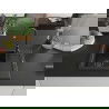 Mexen Enzo chiuvetă de granit cu 1 compartiment și picurător 576 x 465 mm, negru/argintiu metalic, sifon negru - 6506571005-73-B
