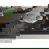 Mexen Elias 1-medencés gránit mosogató rövid edényszárítóval 795 x 480 mm, Fekete/Fém arany - 6511791005-75