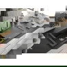 Mexen Leo chiuvetă din granit cu 1 compartiment cu picurător 900 x 500 mm, Neagră/Argintiu metalic - 6501901010-73