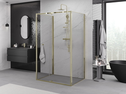 Mexen Exo-3S cabina de duș cu 3 pereți, cu deschidere de 155 x 110 cm, transparentă, aurie - 819-155-110-50-00-3S