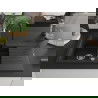 Mexen Matias Chiuvetă de granit de 1,5 compartiment cu picurător mic 900 x 505 mm, Neagră/Argintiu metalic - 6502901505-73