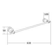 Mexen Estela suport prosop, auriu - 7011524-50