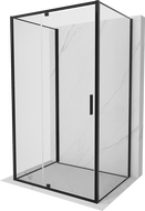 Mexen Exo-R 3S 150 x 95 cm-es, 3 oldalú nyíló zuhanykabin, átlátszó, fekete - 819-150-095-70-00-3S