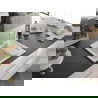 Mexen Enzo chiuvetă de granit cu un compartiment, cu picurător și baterie de bucătărie Duero, Albă - 6506-20-671600-20