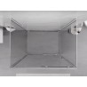 Mexen Exo-S 3S cabina de duș 3-pereți glisantă 95 x 70 cm, transparent, crom - 8151-095-070-01-00-3S