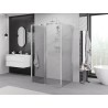 Mexen Exo-3S 3-falú zuhanykabin, tolóajtós 155 x 95 cm, áttetsző, króm - 8151-155-095-01-00-3S