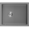 Mexen Pedro chiuvetă de granit cu 1 compartiment 560 x 460 mm, gri, sifon cromat - 6508561000-71