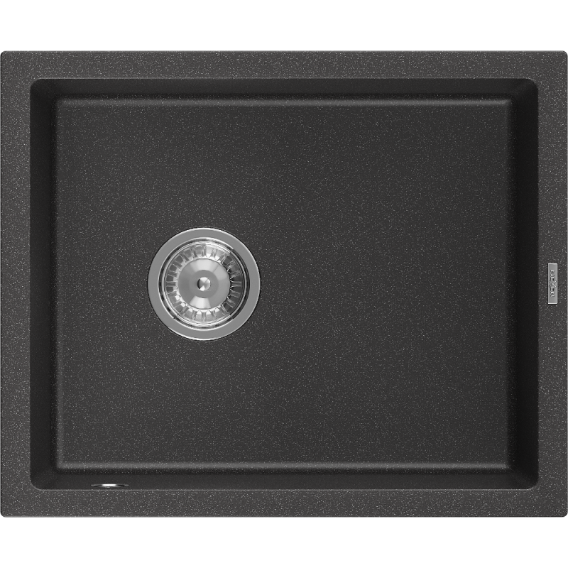 Mexen Pedro chiuvetă de granit cu 1 compartiment 560 x 460 mm, Negru cu picățele - 6508561000-76