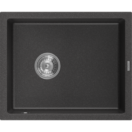Mexen Pedro chiuvetă de granit cu 1 compartiment 560 x 460 mm, Negru cu picățele - 6508561000-76