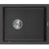 Mexen Pedro chiuvetă de granit cu 1 cuvă 560 x 460 mm, negru cu pete, sifon cromat - 6508561000-76