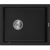 Mexen Pedro chiuvetă de granit cu 1 compartiment 560 x 460 mm, Neagră - 6508561000-77