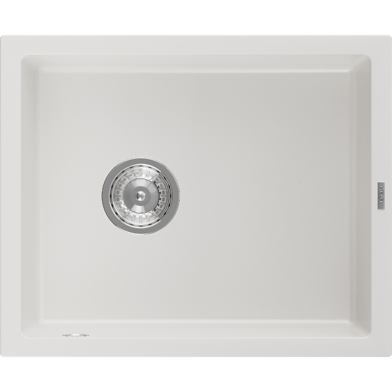 Mexen Pedro 1-medencés gránit mosogató 560 x 460 mm, Fehér - 6508561000-20