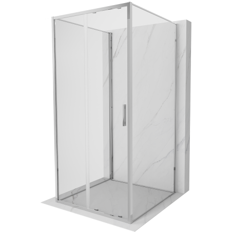 Mexen Exo-3S cabina de duș cu 3 pereți culisanți 110 x 110 cm, transparent, crom - 8151-110-110-01-00-3S