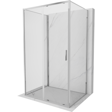 Mexen Exo-S 3S cabină de duș cu 3 pereți glisantă 155 x 110 cm, transparentă, crom - 8151-155-110-01-00-3S