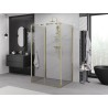 Mexen Exo-3S 3-oldalas, tolóajtós zuhanykabin 130 x 95 cm, átlátszó, arany - 8151-130-095-50-00-3S