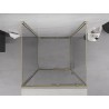 Mexen Exo-3S cabina de duș cu 3 pereți culisanți 110 x 110 cm, transparentă, aurie - 8151-110-110-50-00-3S