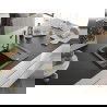 Mexen Enzo chiuvetă de bucătărie din granit cu 1 compartiment și scurgător și baterie Duero, negru picurat - 6506-76-671600-50