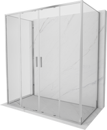 Mexen Exo-S Duo 3S cabina de duș culisantă cu 3 laturi 200 x 70 cm, transparentă, crom - 8152-200-070-01-00-3S