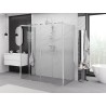 Mexen Exo-S Duo 3S cabina de duș 3 pereți glisantă 190 x 75 cm, transparentă, crom - 8152-190-075-01-00-3S
