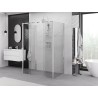 Mexen Exo-S Duo 3S cabină de duș cu 3 pereți glisanți 140 x 80 cm, transparent, crom - 8152-140-080-01-00-3S