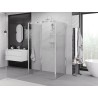 Mexen Exo-3S cabină de duș cu 3 pereți rabatabilă 100 x 70 cm, transparent, crom - 8181-100-070-01-00-3S