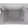 Mexen Exo-BR 3S 3-falú, nyitható zuhanykabin 85 x 75 cm, átlátszó, króm - 8181-085-075-01-00-3S