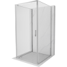 Mexen Exo-3S cabină de duș cu 3 pereți, basculantă 95 x 95 cm, transparentă, crom - 8181-095-095-01-00-3S