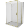 Mexen Exo-BR 3S cabină de duș 3-perete cu uși batante 80 x 70 cm, transparent, auriu - 8181-080-070-50-00-3S