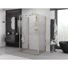 Mexen Exo-3S cabina de duș cu 3 pereți pivotantă 85 x 70 cm, transparentă, aurie - 8181-085-070-50-00-3S