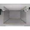 Mexen Exo-3S cabina de duș 3 pereți cu ușă batantă 70 x 85 cm, transparent, auriu - 8181-070-085-50-00-3S