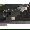 Mexen Tomas Chiuvetă de granit cu 2 compartimente 800 x 500 mm, Neagră/Auriu metalic, sifon Auriu - 6516802000-75-G