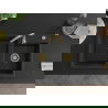 Mexen Tomas Chiuvetă de granit cu 2 compartimente 800 x 500 mm, Neagră, sifon Auriu - 6516802000-77-G