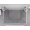 Mexen Exo-3S cabina de duș cu 3 pereți, pivotantă 110 x 120 cm, transparentă, crom - 8182-110-120-01-00-3S