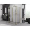 Mexen Exo-BR Duo 3S cabina de duș cu 3 pereți, batantă 110 x 100 cm, transparent, auriu - 8182-110-100-50-00-3S