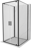 Mexen Exo-BR Duo 3S cabină de duș cu 3 pereți, cu deschidere de 120 x 120 cm, transparentă, neagră - 8182-120-120-70-00-3S