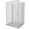 Mexen Exo-3S 3S cabină de duș cu 3 pereți glisanți 80 x 70 cm, transparent, crom - 8153-080-070-01-00-3S