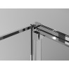 Mexen Exo-3S 3S cabină de duș cu 3 pereți glisanți 80 x 70 cm, transparent, crom - 8153-080-070-01-00-3S