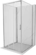 Mexen Exo-3S Cabină de duș cu 3 pereți glisanți 80 x 80 cm, transparentă, cromată - 8153-080-080-01-00-3S