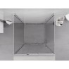 Mexen Exo-3S 3-falú zuhanykabin tolóajtóval 80 x 80 cm, átlátszó, króm - 8153-080-080-01-00-3S