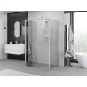 Mexen Exo-3S 3S cabina de duș cu 3 pereți glisantă 100 x 85 cm, transparentă, cromată - 8153-100-085-01-00-3S