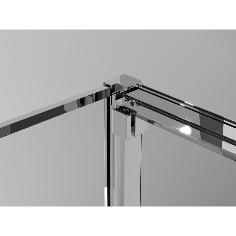 Mexen Exo-3S 3S cabina de duș cu 3 laturi, culisantă 95 x 90 cm, transparent, crom - 8153-095-090-01-00-3S