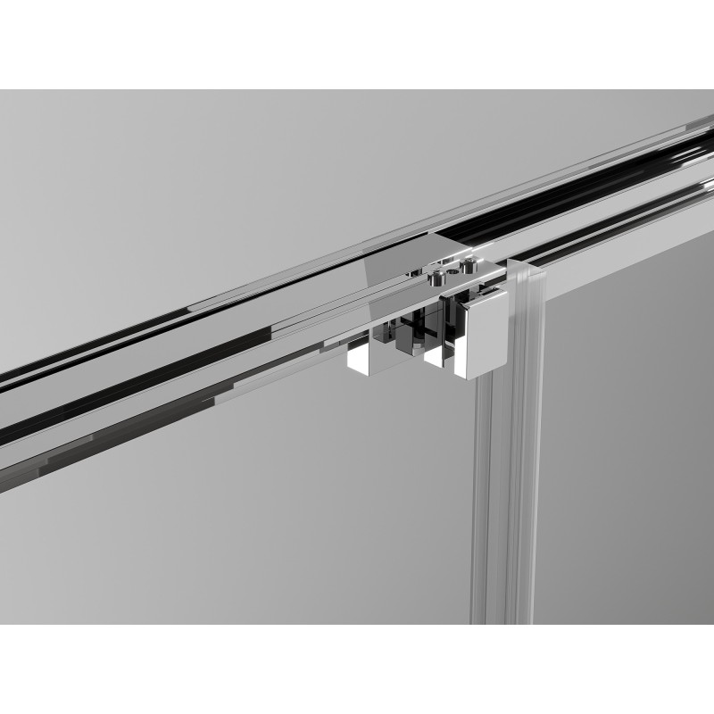 Mexen Exo-3S cabina de duș cu 3 pereți glisanți 80 x 95 cm, transparent, crom - 8153-080-095-01-00-3S