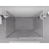 Mexen Exo-3S 3-falú zuhanykabin tolóajtóval 85 x 95 cm, átlátszó, króm - 8153-085-095-01-00-3S