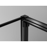 Mexen Exo-3S cabina de duș culisantă cu 3 pereți 95 x 85 cm, transparentă, neagră - 8153-095-085-70-00-3S