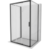 Mexen Exo-3S 3S cabina de duș cu 3 pereți culisantă 85 x 95 cm, transparent, neagră - 8153-085-095-70-00-3S
