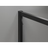 Mexen Exo-3S 3S cabină de duș cu 3 pereți culisantă 90 x 100 cm, transparentă, neagră - 8153-090-100-70-00-3S