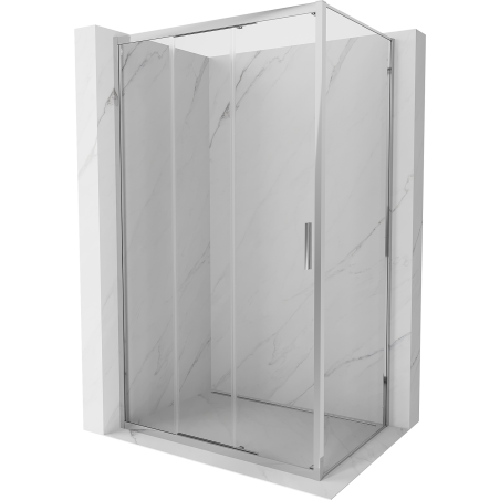 Mexen Exo cabina de duș glisantă 100 x 70 cm, transparentă, crom - 8153-100-070-01-00