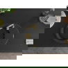Mexen Kevin chiuvetă de granit 1-camere cu picurător 586 x 458 mm, negru/argintiu metalic, sifon auriu - 6517581005-73-G